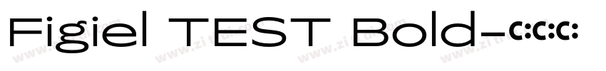 Figiel TEST Bold字体转换